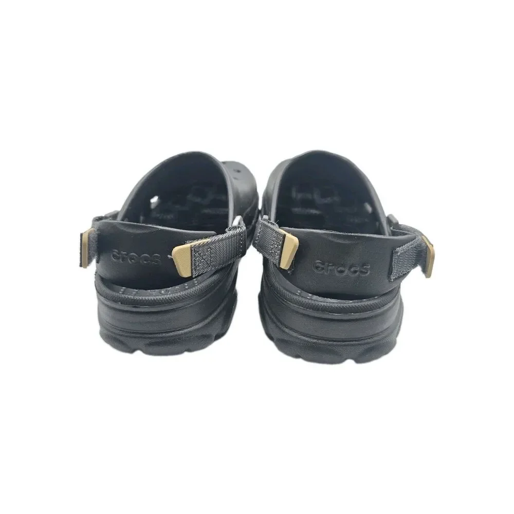 Crocs Classic All-Terrain Clog Black Mens 9 Womens 11 Adjustable Strap Sandals